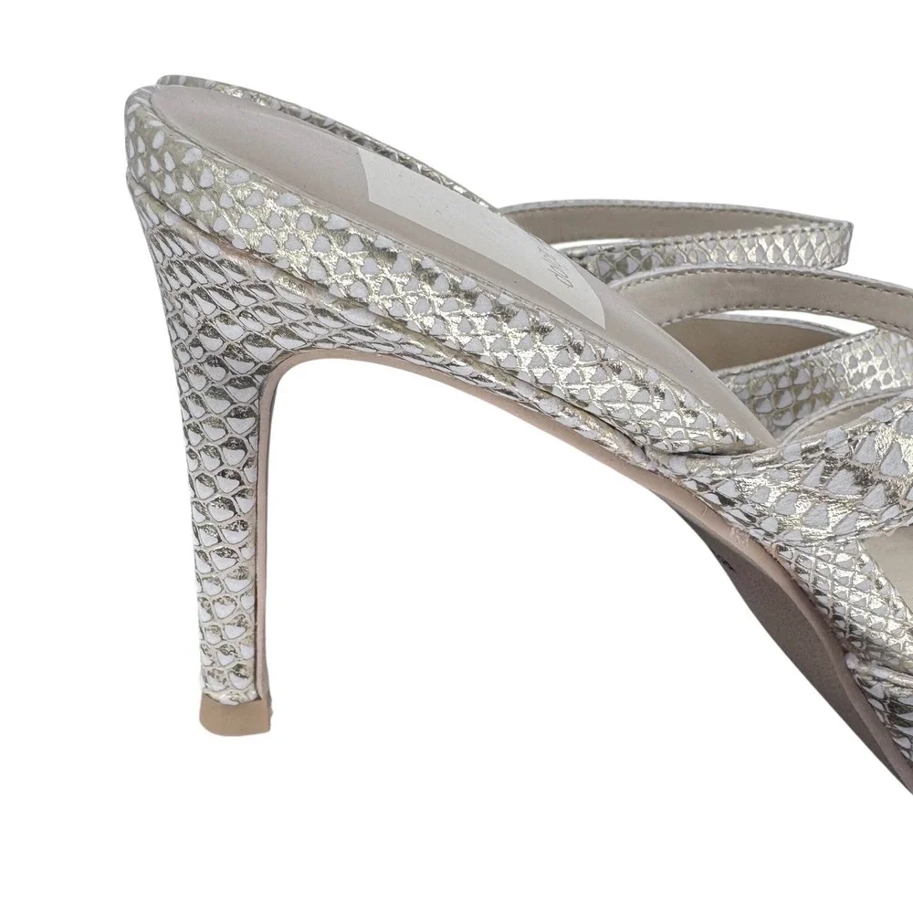 NWOB Dolce Vita Kanika Slip On Pointed Toe Heels Pumps Champagne Gold Size 6.5